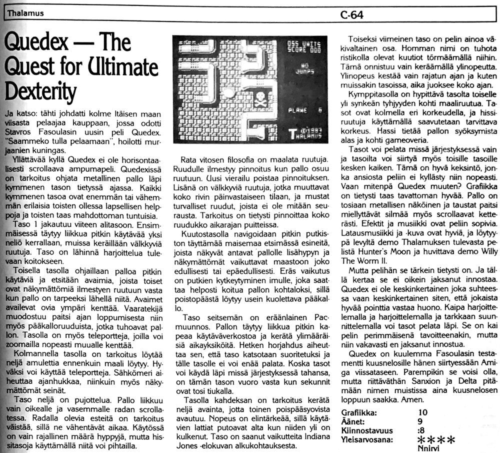 Quedex - The Quest for Ultimate Dexterity